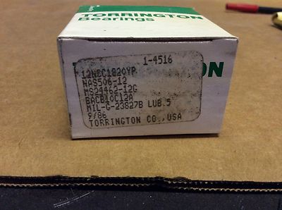 Torrington bearings #12NCC182YP, NOS, (DR-1497)