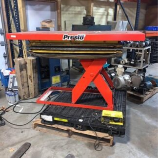 Presto Lift Table, #XL36-20CH, 32” By 72” 43” Tall, 115v, 2000lbs cap, HEHI-2363