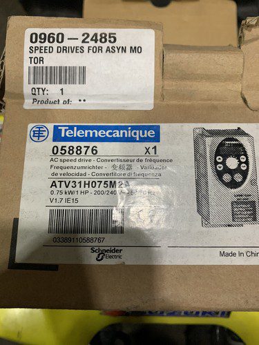 Telemecanique Drive, 0.75kW, 1hp, #ATV31H07M2A, NOS, (HEHI-607)