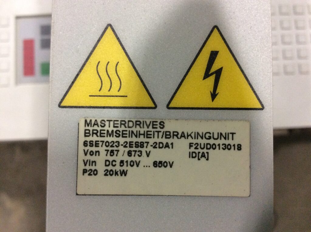 Siemens MasterDrives Bremseinheit/Brakinhunit, #6SE7023-6ES87-2DA1, 20kW - Image 2