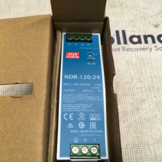 Mean Well power supply, NDR-120-24, input 100-240vac, 2.6A, NOS, LG-4121