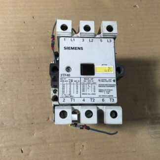 Siemens Contactor, 3TF46, 230v coil, 50hp rating, 600v, pre-owned, (DR-4290)