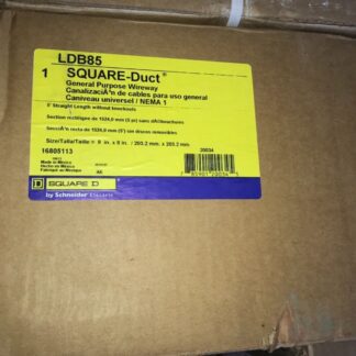 Square D Duct Wireways, #LDB85, 8”x8, Same Day Shipping