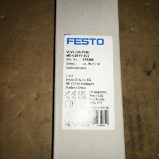 FESTO air solenoid valve, VUVS-L20-P53E-MC-G18-F7-1C1, NOS, KP-544