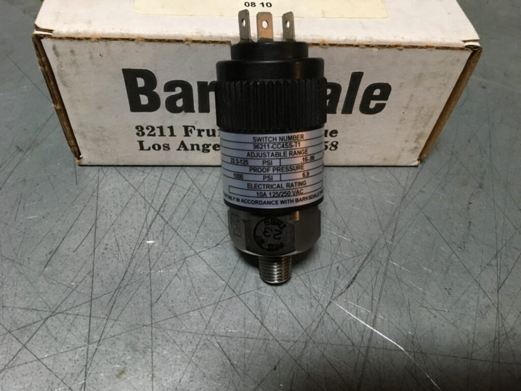 Barksdale pressure switch, 96211-CC4SS-T1, NOS, ADI-945 - Image 2