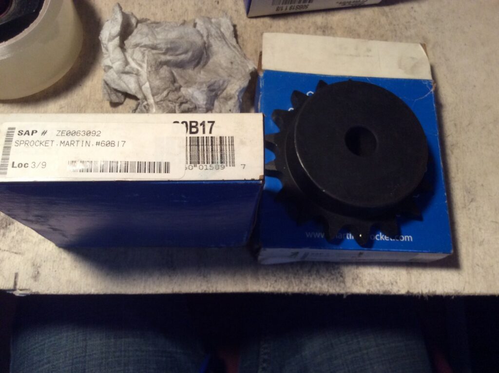 2-MARTIN sprocket #60B17, NOS, (JFK-378) - Image 2