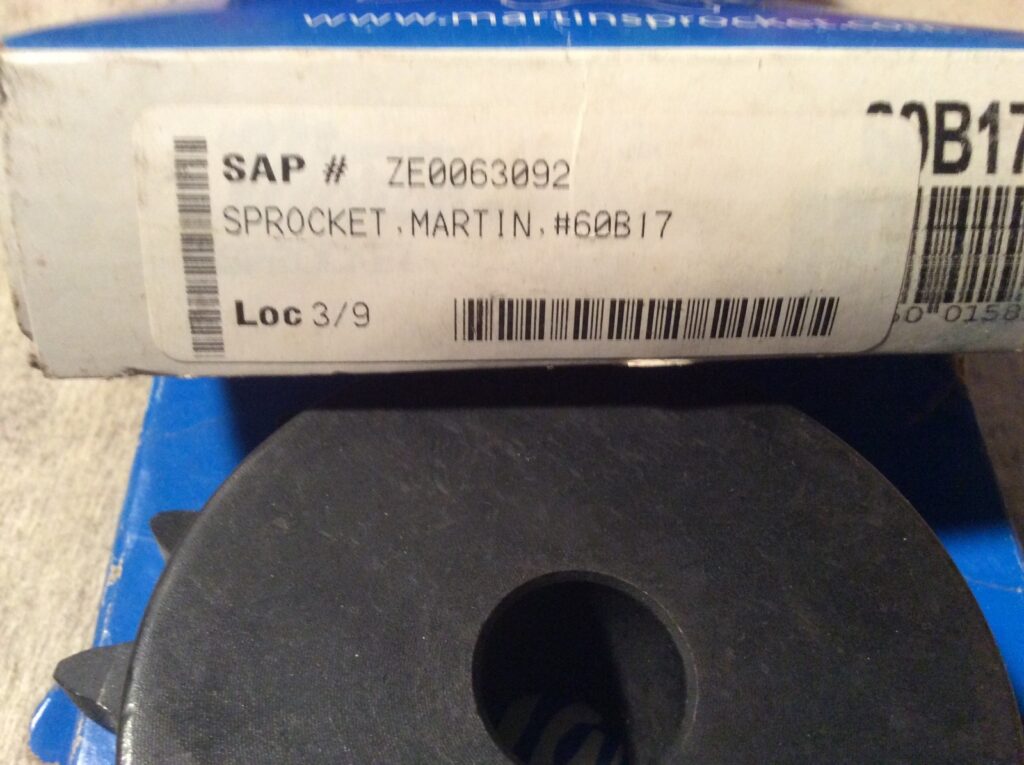 2-MARTIN sprocket #60B17, NOS, (JFK-378) - Image 4