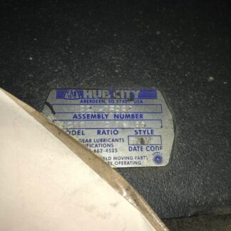 HUB City GearBox, #0221-05982, #1200, 2/1 ratio, pre-owned, (DR-4473)