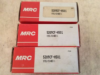 3-MRC bearings #5209CF-H501, pre-owned, (JFK-62)