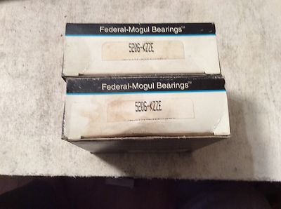 2-Federal Mogul bearings #5206-Kzz, NOS, (JFK-49)