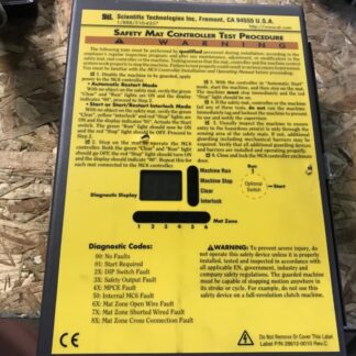 STI-Control, #MO6AC-0010, #43938-0010, 100-240vac, pre-owned, (DR-3828)