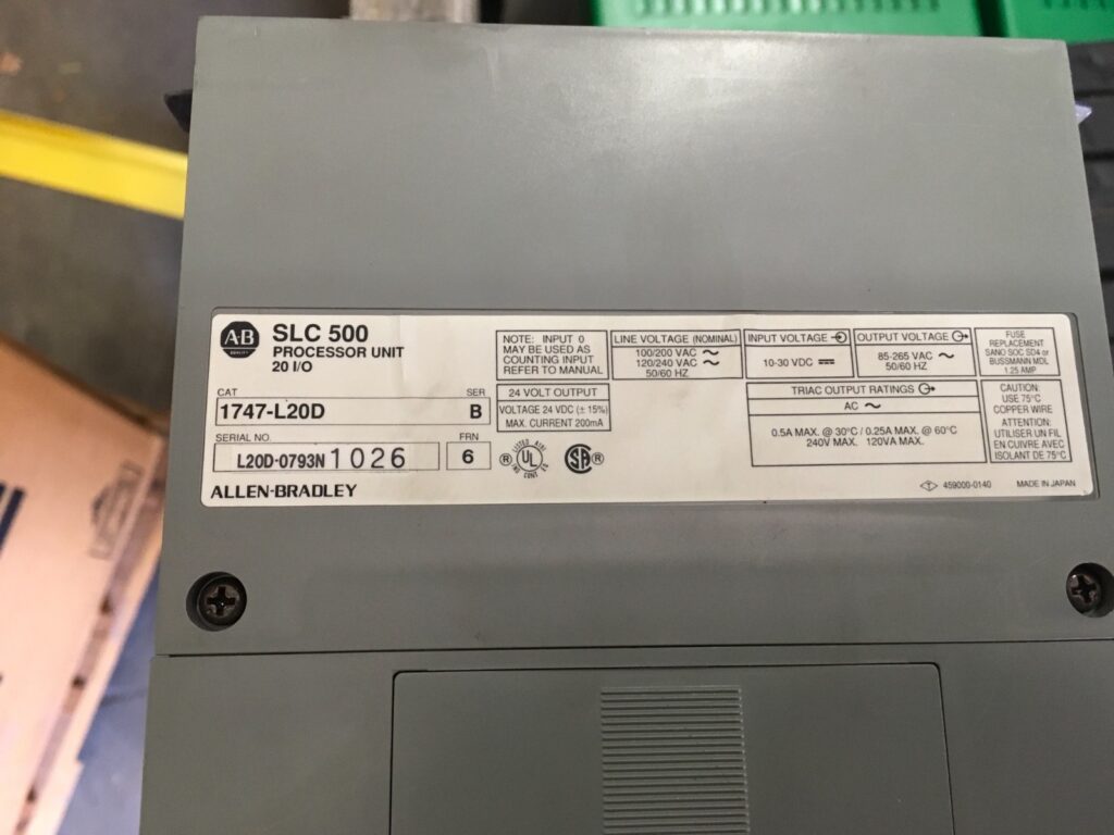 Allen-Bradley SLC 500 Programmable Controller, 1747-L20D, output, triac, DC-sink - Image 4