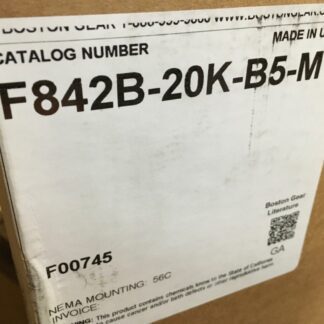 Boston gear, F842B-20K-B5-M1, F00745, torque 1442in-lb, NOS, (ADI-1471)