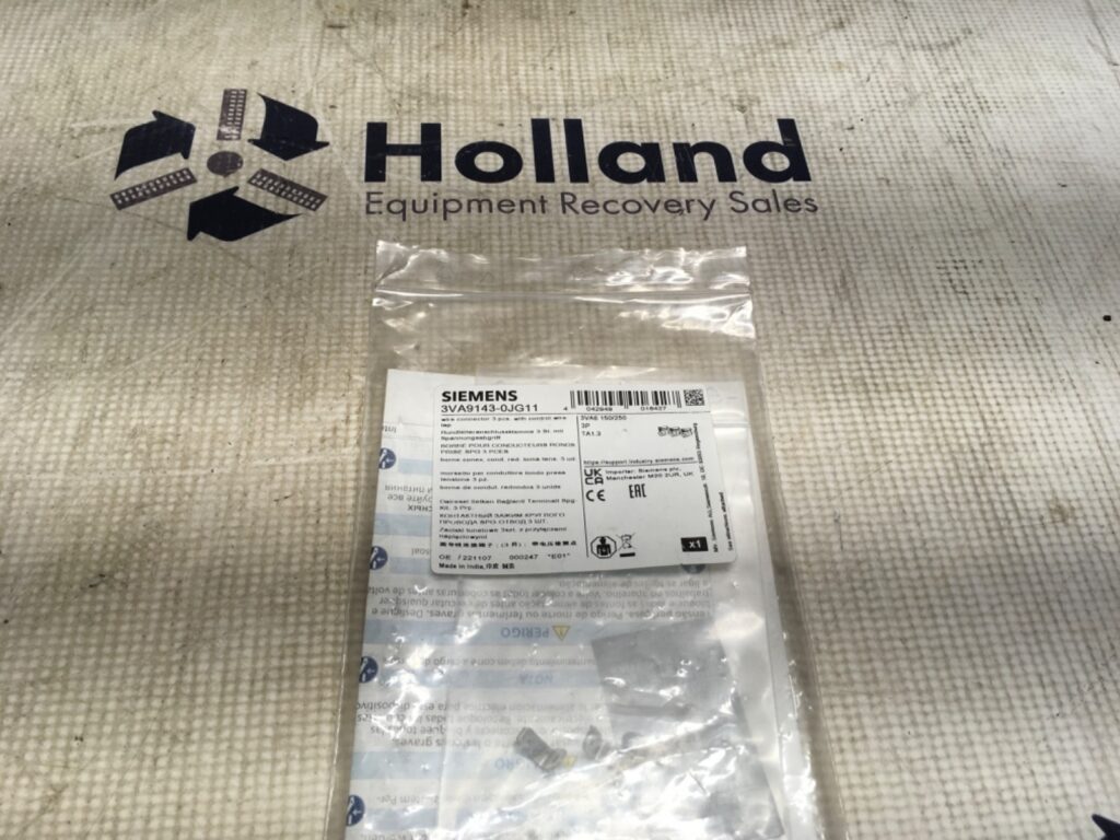 Siemens wire connector, 3VA9143-0JG11, NOS, (KP-1721)