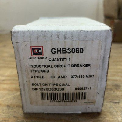 Cutler Hammer Breaker #GD3040, 40amp, NOS , HEHI-2743