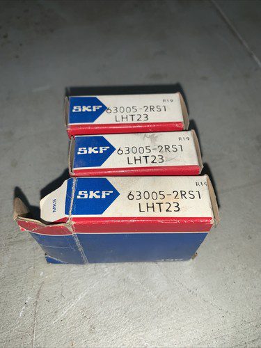 3-SKF Bearing, #6305-2RS1 LHT23, NOS, (JFK-1446)