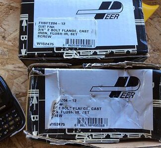 2-Peer Bearings, Cat# FHSFT204-12, NOS, (BDR-246)