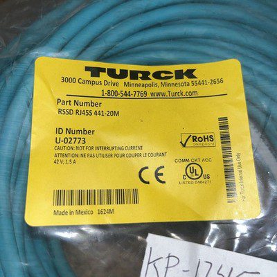 TURCK Cable #RSSD RJ45S 441-20M, NOS, (KP-1745 - Image 2