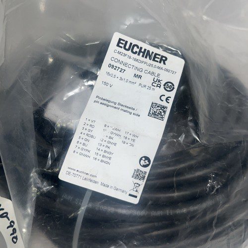 EUCHNER Cable, #C-M23F19-19XDIFPU25, 0-MA-092727, KP-990 - Image 2