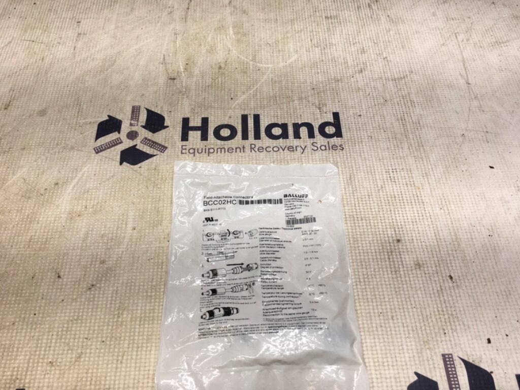 Balluff field attachable connector, BKS-S111-RT13, BCC02HC, NOS, (KP-1876)