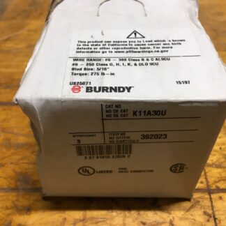 Burndy lugs, 3pcs, K11A30U, 392023, NOS, (KP-2012)