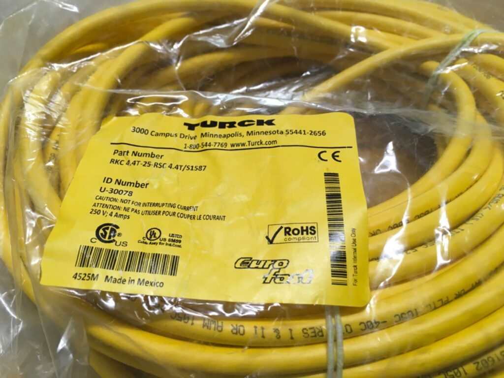 TURCK cable, U-30078, RKC 4.4T-25-RSC 4.4T/S1587, NOS, (KP-2016) - Image 2