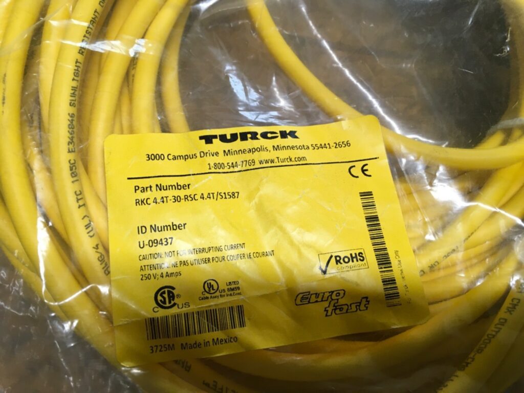 TURCK cable, U-09437, RKC 4.4T-30-RSC 4.4T/S1587, NOS, (KP-2018) - Image 2