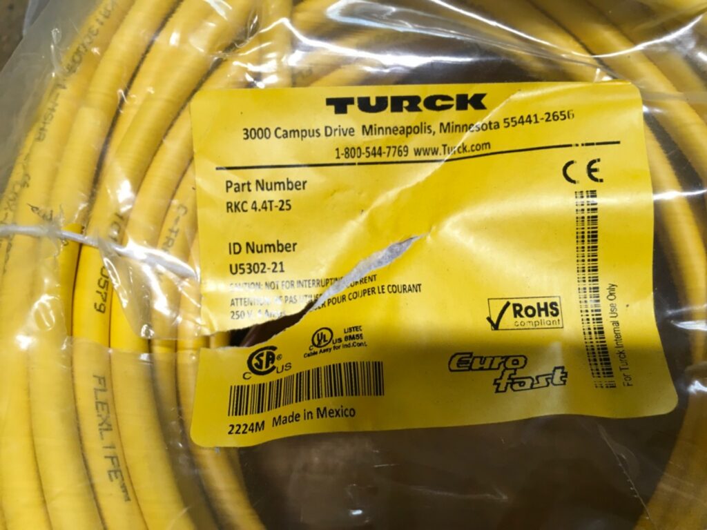 TURCK cable, U5302-21, RKC 4.4T-25, NOS, (KP-2019) - Image 2
