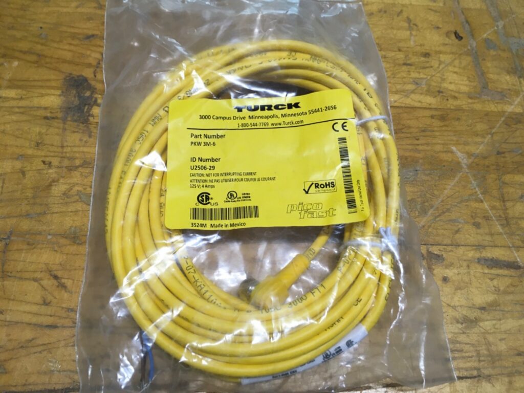 TURCK cable, U2506-29, PKW 3M-6,  NOS, (KP-2022)