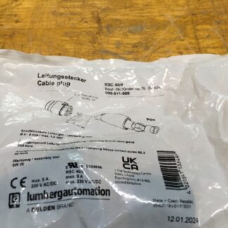 LUMBERGAUTOMATION cable plug, RS. 40/9, 000-011-589, NOS, (KP-2049)