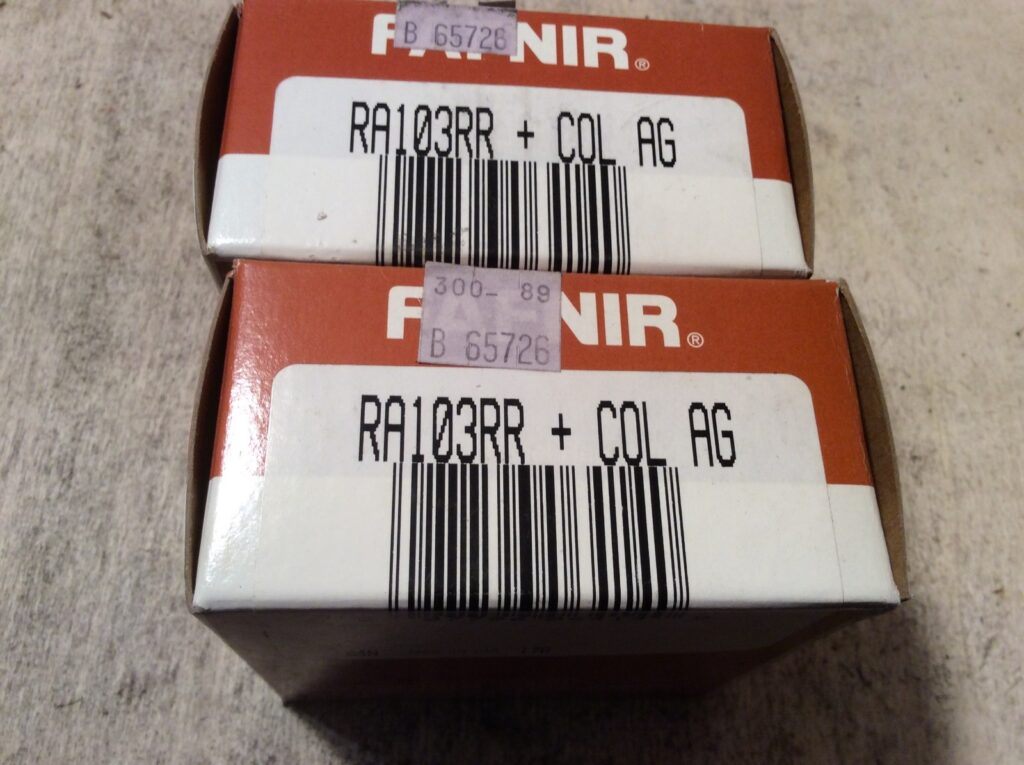 2-FAFNIR -Bearings #RA103RR+col AG, NOS, (JFK-351)