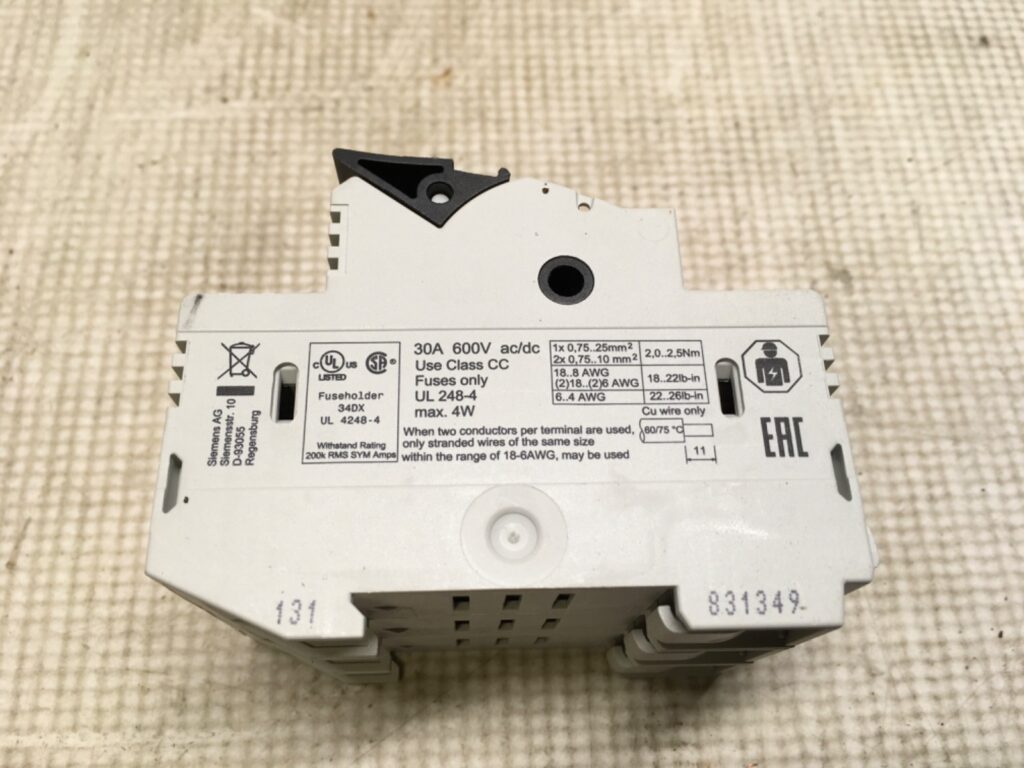Siemens fuse base, 3NW7, 53330HG, 30A, NOS, (KP-1829) - Image 2