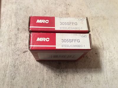 2-MRC bearings #305SFFG, NOS, (JFK-166)