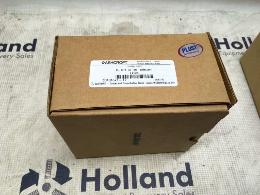 Ashcroft gauge, 45-1279-SS-04L-30IMV&60#, Duraguage Plus, NOS,  (KP-2007-1)