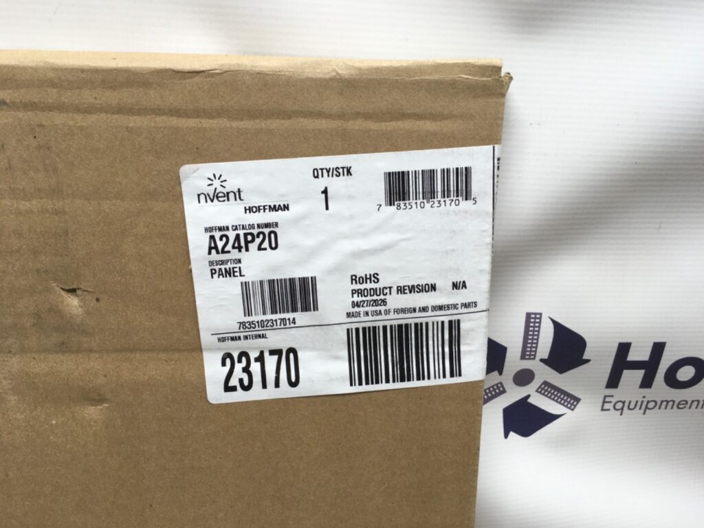 Hoffman internal white panel, A24P20, 7835102317014,   NOS, (KP-2004)