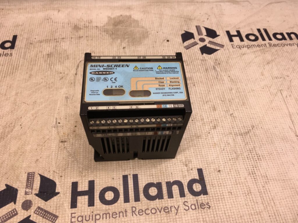 Banner MINI-SCREEN, MSDINT-1, 24vdc, pre-owned, (ADI-1554)
