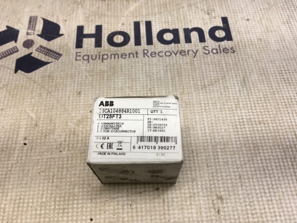 ABB door mount switch, OT25FT3, NOS, (KP-1930)